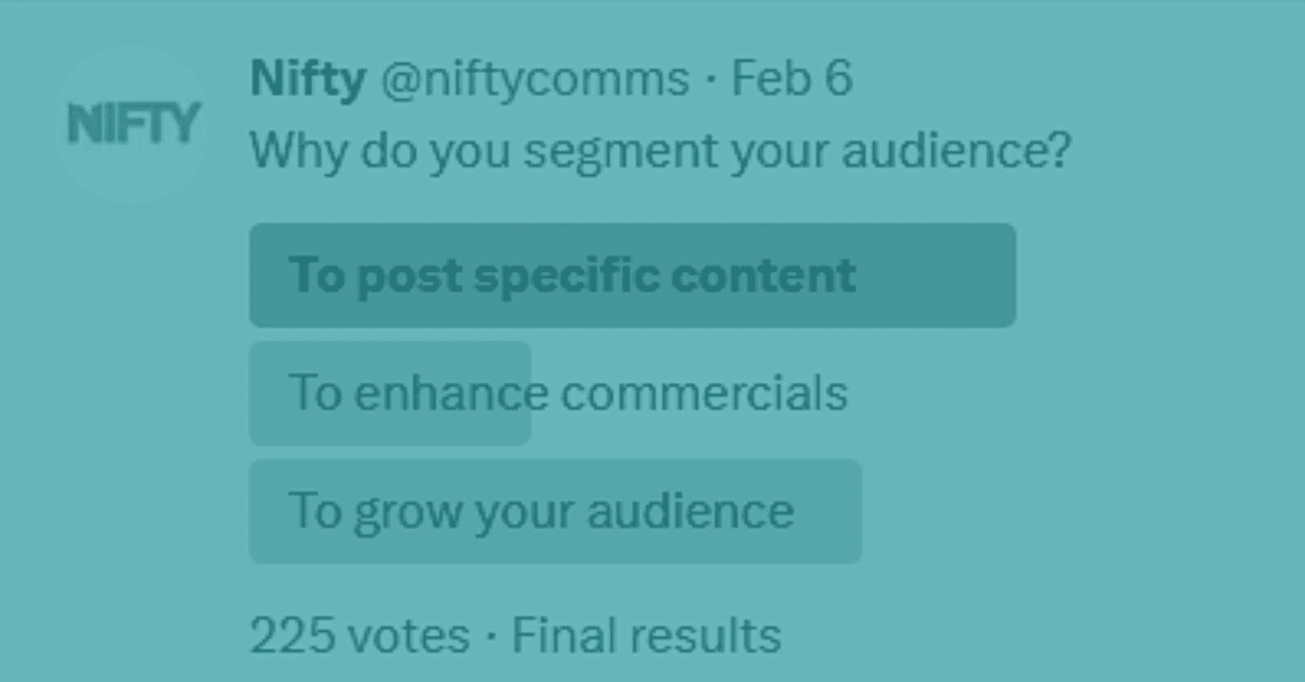 Why Do You Segment Your Audience